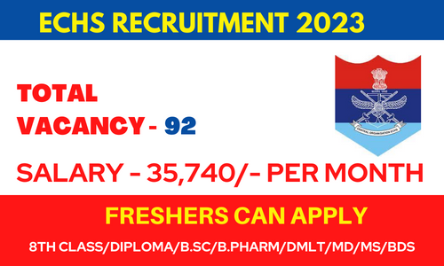 ECHS recruitment 2023