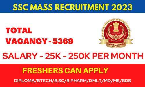 SSC MAss recruitment 2023