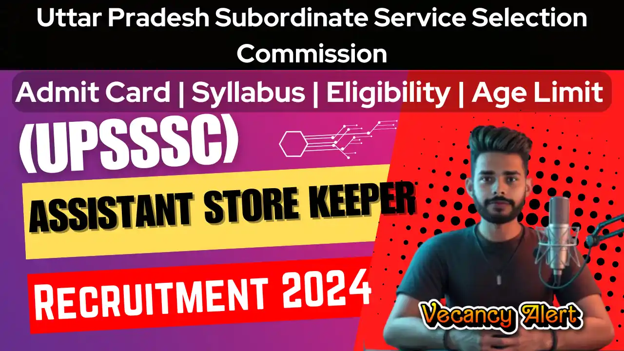 UPSSSC Assistant Store Keeper Syllabus 2024