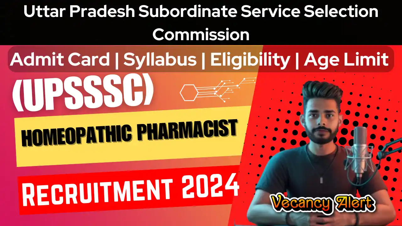 UPSSSC Homeopathic Pharmacist Syllabus 2024