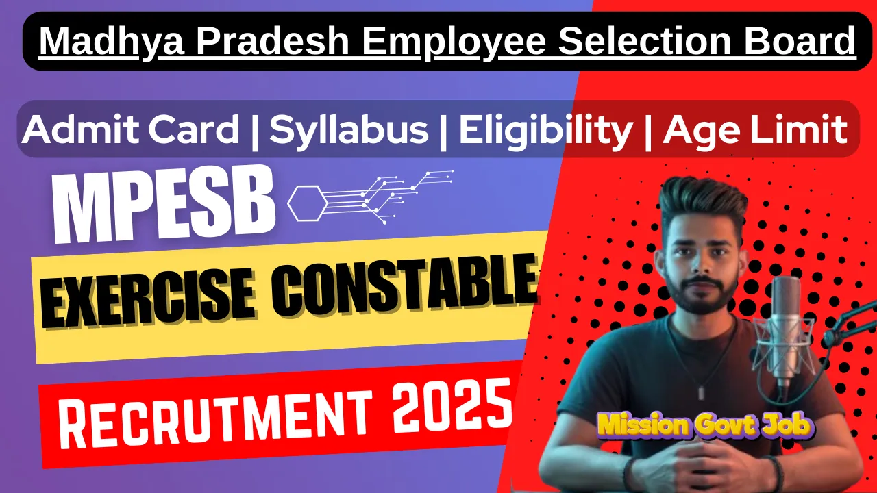 MPESB Excise Constable Online Form 2025