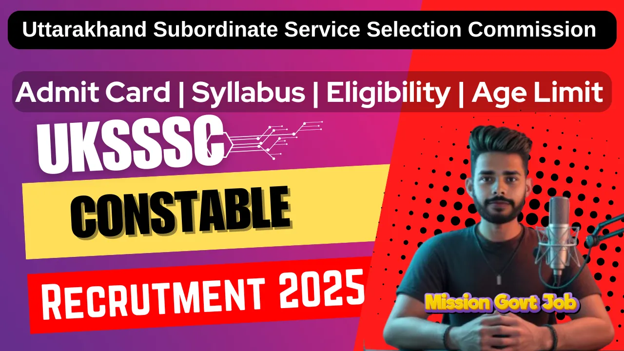 Uttarakhand Police Constable Admit Card 2025