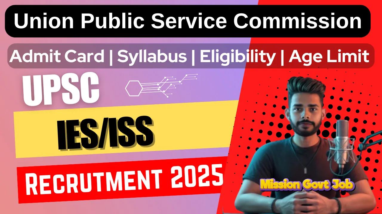 UPSC IES / ISS Online Form 2025